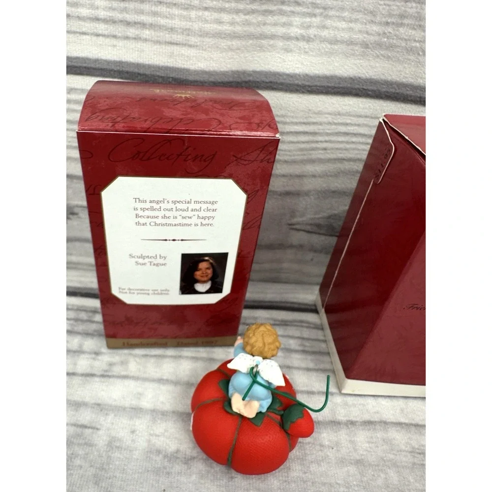 HALLMARK KEEPSAKE ORNAMENT TIME FOR A TREAT 96 FRIENDS ARE FUN 91 LOVE TO SEW 97